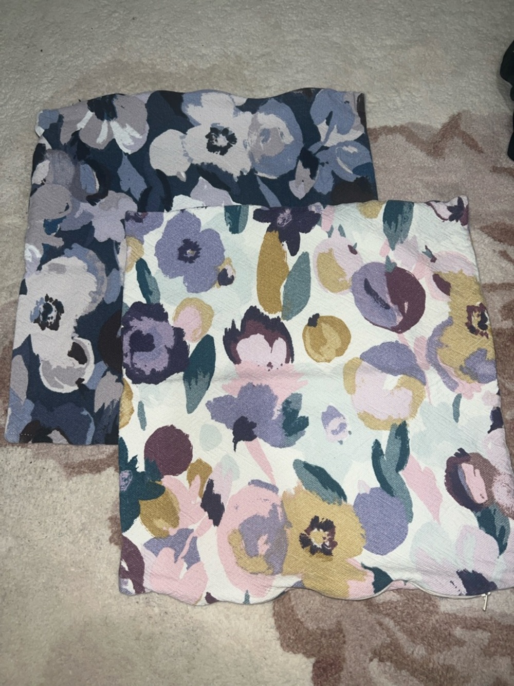H&M Floral Decorative Pillow Covers, Set of 2